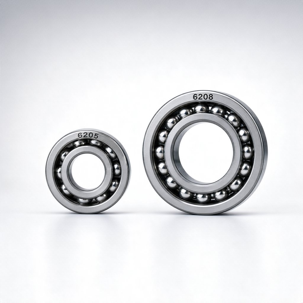 So sánh vòng bi 6205 và 6208: Khac nhau thể nào? nhập khẩu Trung Quốc